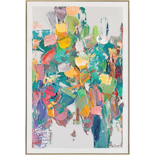 LM Zhou's Textural Brushstrokes I by John-Richard. Made from unique in a modern style.