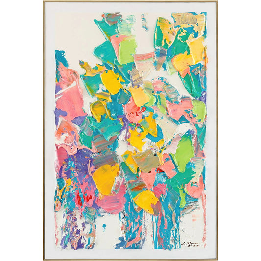 LM Zhou's Textural Brushstrokes II by John-Richard. Made from unique in a modern style.