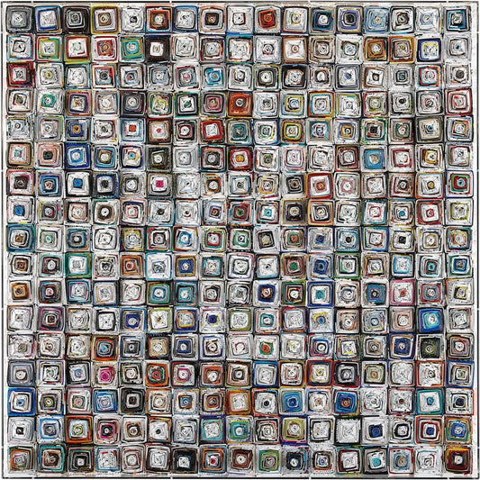 Tony Fey's Textural Tiles by John-Richard in acrylic. Made from unique in a unique style.