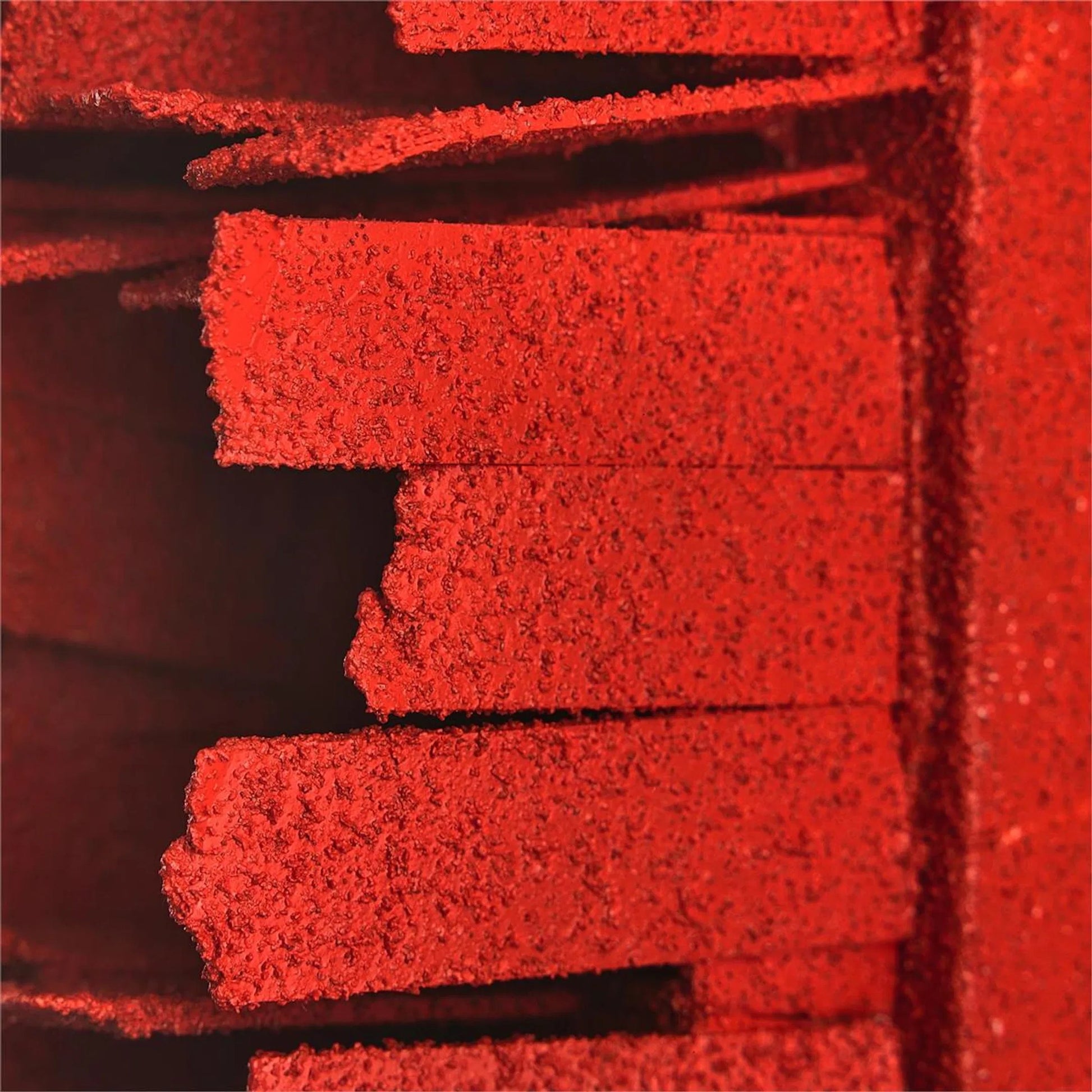 Tony Fey's Weathered Geometry, Red by John-Richard in acrylic. Made from unique in a eclectic & global style.