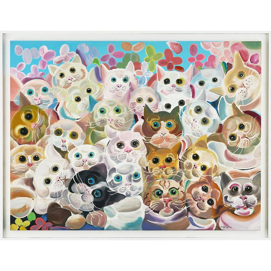 Teng Fei's Feline Friends by John-Richard in white. Made from unique in a unique style.