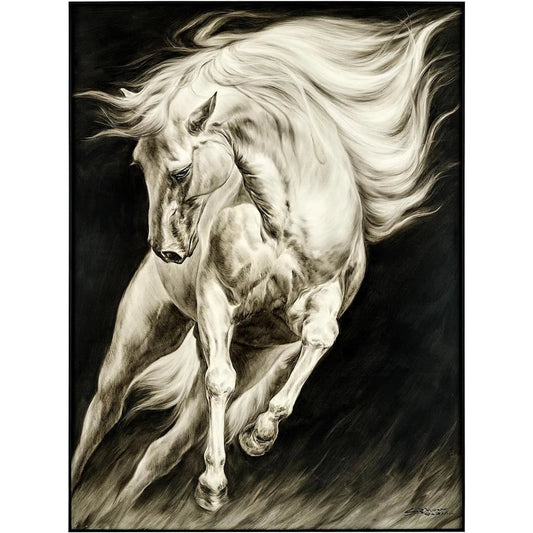 LM Zhou's Surging Equine by John-Richard in black. Made from unique in a unique style.