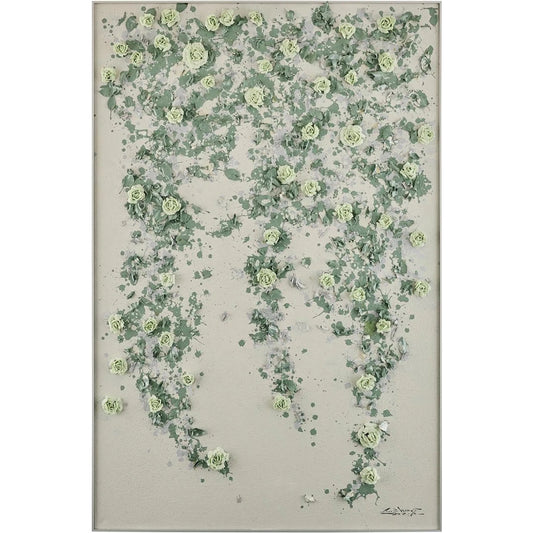 LM Zhou's Hanging Rose Garden II by John-Richard in silver. Made from unique in a unique style.