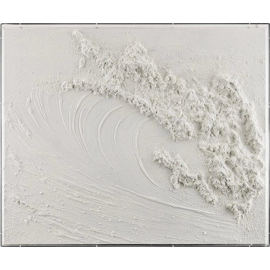 Avalanche by John-Richard in white, clear. Made from oil paint, canvas, acrylic in a unique style.