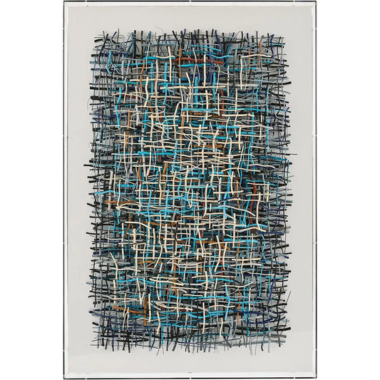 Branchweave by John-Richard in multicolored, clear, gray and hand-painted. Made from branches, acrylic in a unique style.