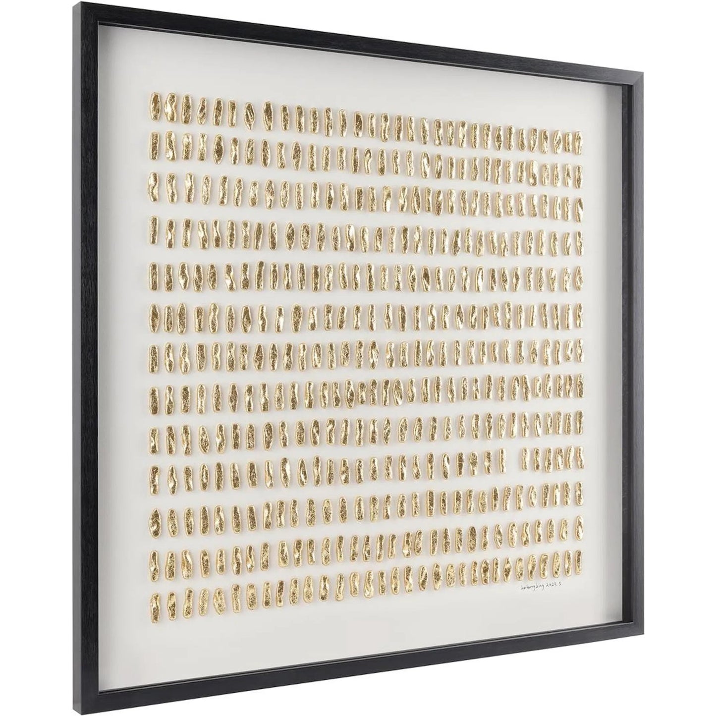 001 SI-2537337 | Unknown | He Hongbing's Gilded Grid I by John-Richard. Made from unique in a unique style.