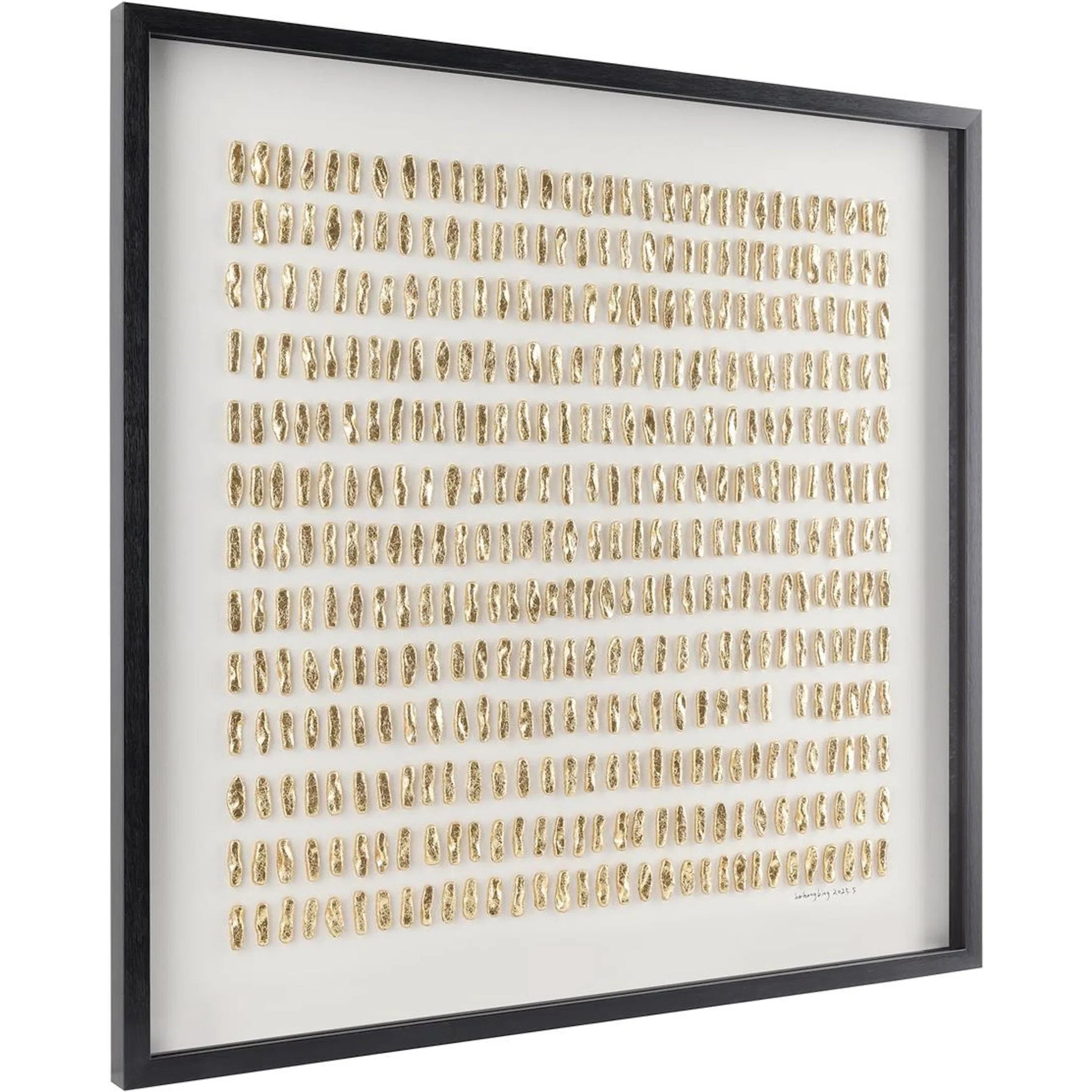 He Hongbing's Gilded Grid I by John-Richard. Made from unique in a unique style.
