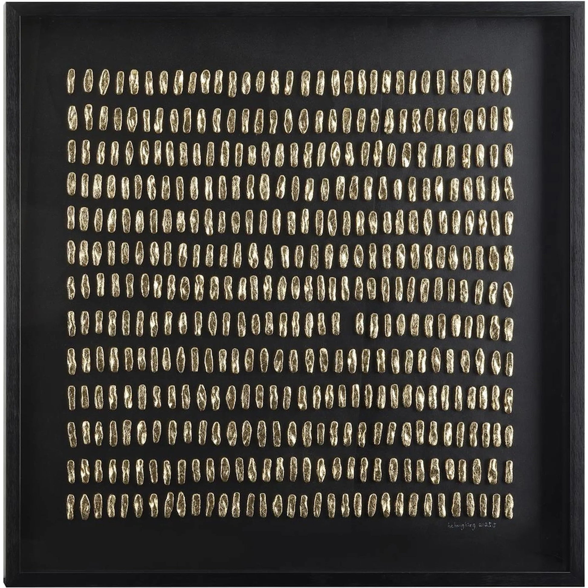 He Hongbing's Gilded Grid II by John-Richard. Made from unique in a unique style.