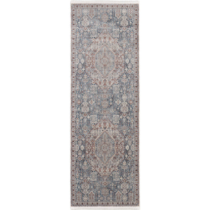 Marquette Transitional Rug - 39GUF by Feizy in blue, ivory. Made from unique in a unique style.