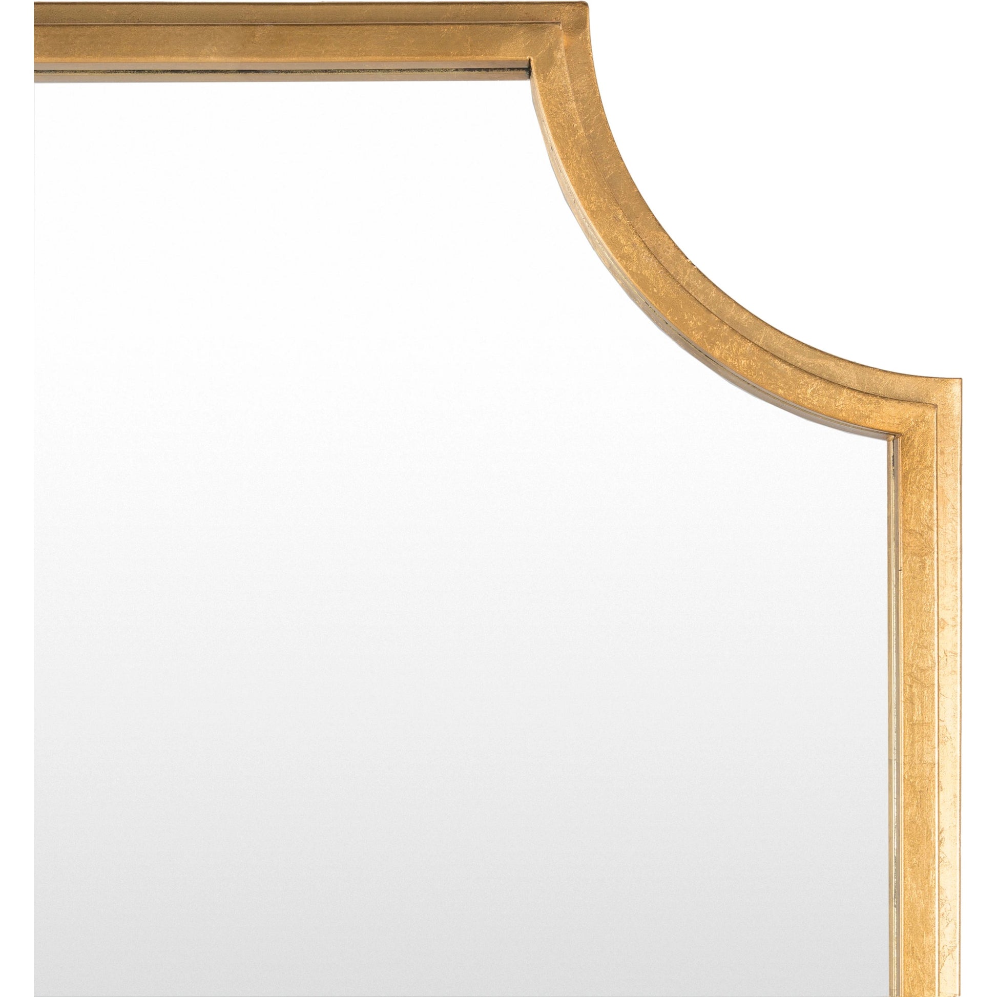 Joslyn Mirror by Surya in gold, silver and leaf. Made from frame (substrate): manufactured wood in a modern style.