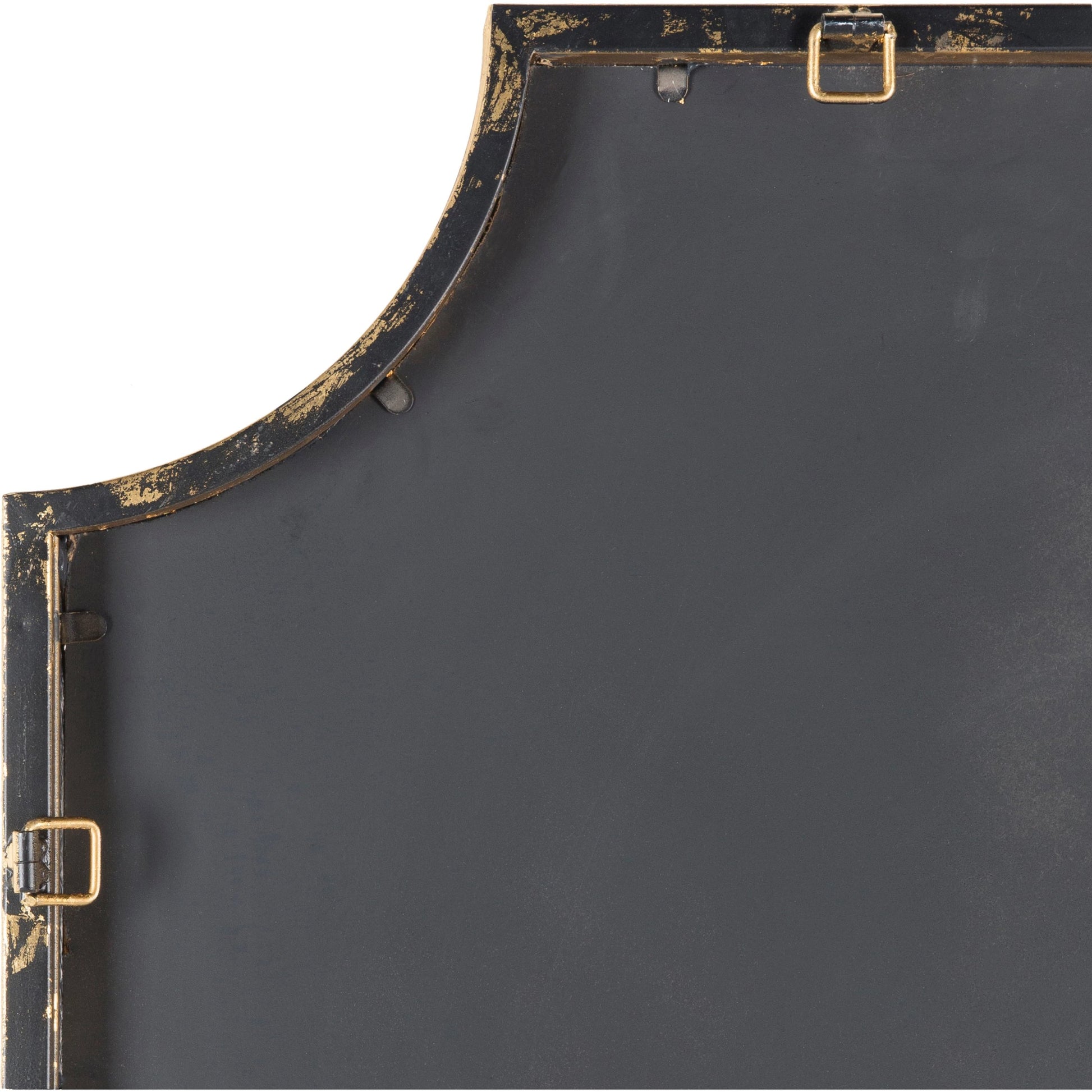 Joslyn Mirror by Surya in gold, silver and leaf. Made from frame (substrate): manufactured wood in a modern style.