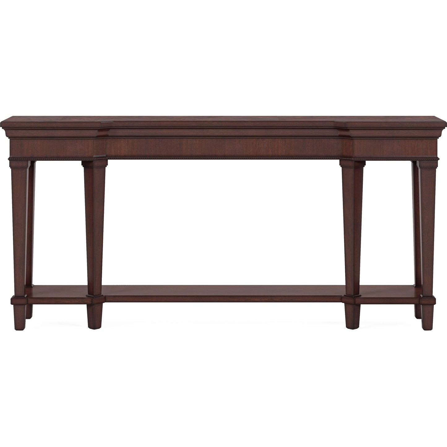 002 SI-2334459 | Additional Silo | Revival Console Table by A.R.T. Furniture in brown and napa mahogany. Made from rubberwood solids, quarter mahogany veneer, resin in a traditional style.