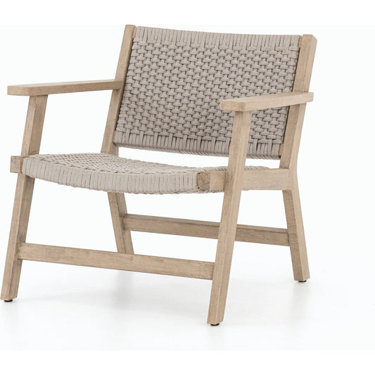 Delano Chair by Four Hands. Made from solid fsc®-certified teak, 100% polypropylene in a coastal style.