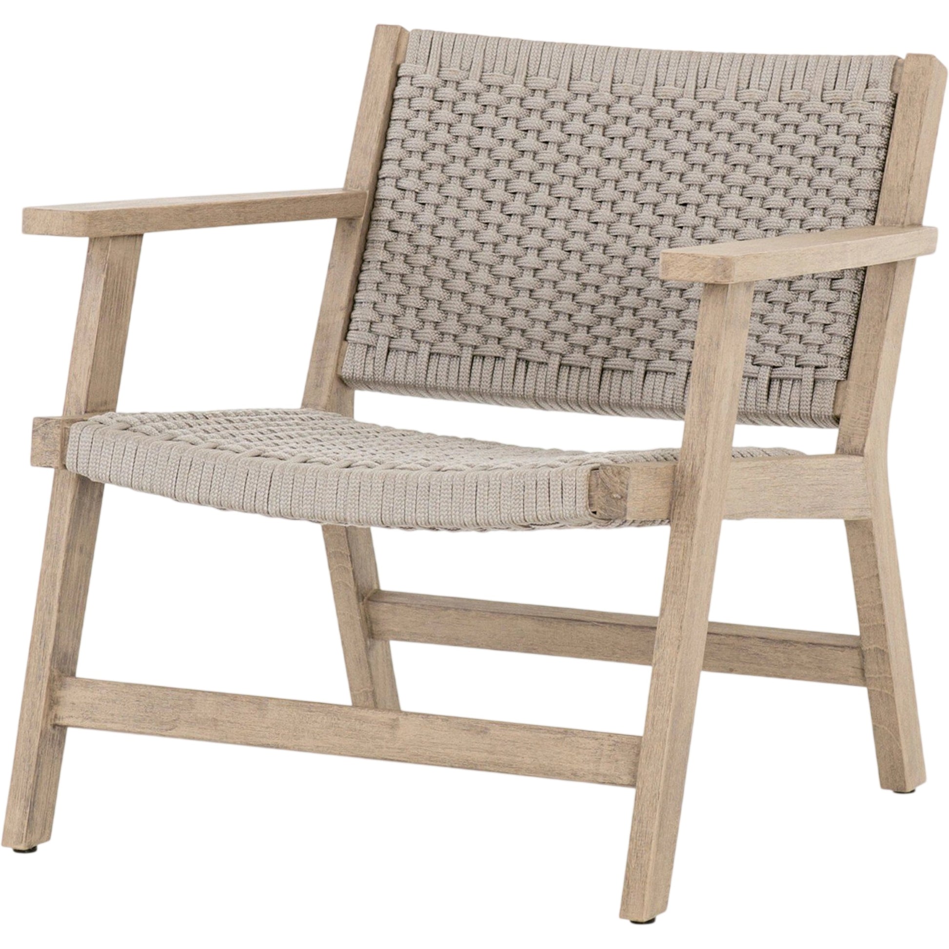 Delano Chair by Four Hands. Made from solid fsc®-certified teak, 100% polypropylene in a coastal style.