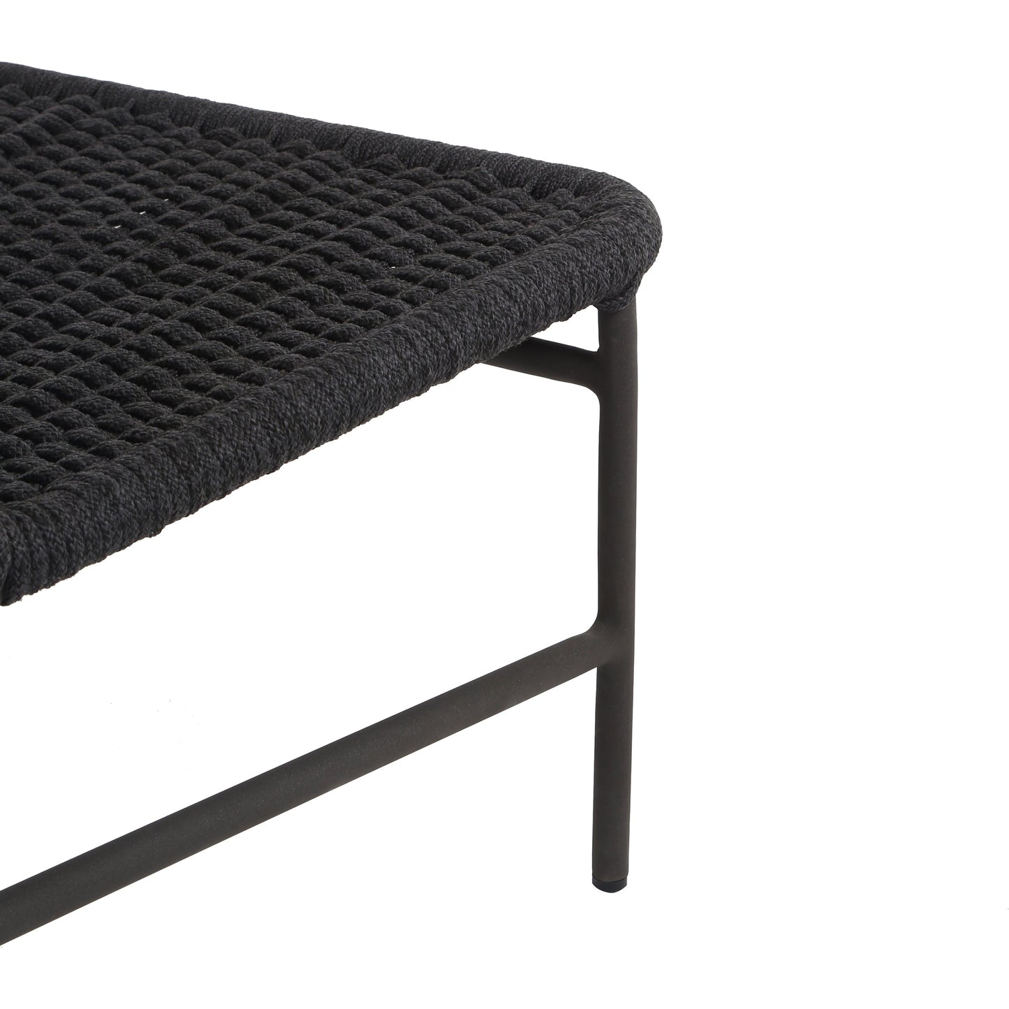 007 SI-1714622 | Closeup | Bruno Outdoor Chair by Four Hands. Made from aluminum, 100% polypropylene in a modern style.