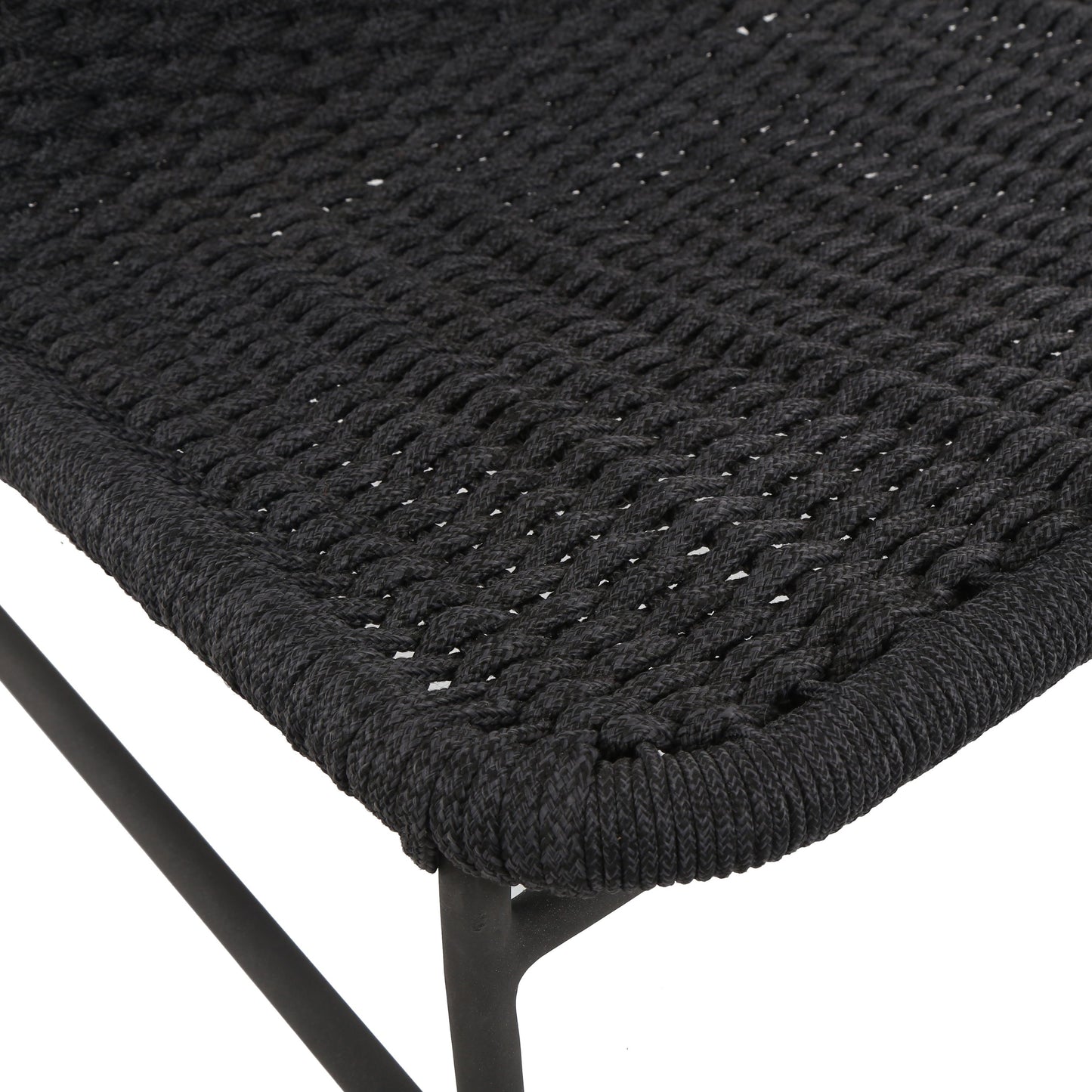 009 SI-1714622 | Closeup | Bruno Outdoor Chair by Four Hands. Made from aluminum, 100% polypropylene in a modern style.