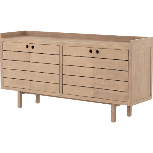 001 SI-1716013 | Primary Silo | Lula Outdoor Sideboard by Four Hands. Made from solid fsc®-certified teak in a coastal style.