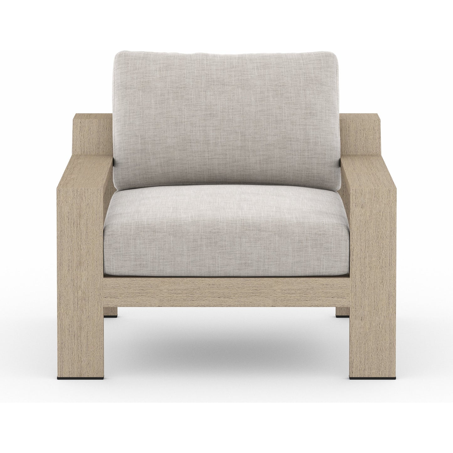 029 SR-712706 | Additional Silo | Monterey Outdoor Chair by Four Hands in stone gray, washed brown. Made from 100% olefin, solid fsc®-certified teak, 59% polyurethane foam, 30% polyester fiber, 11% polyester fiber batting in a coastal style.