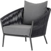 Venao Charcoal, Bronze, Thick Dark Grey Rope