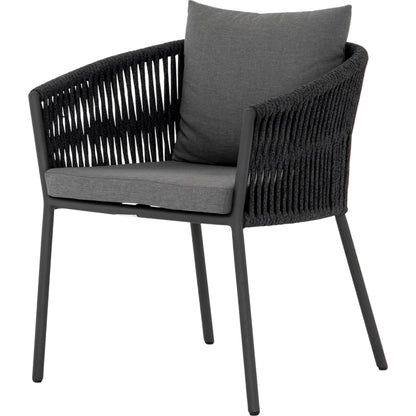 Porto Outdoor Dining Chair by Four Hands. Made from 100% olefin, aluminum, 100% polypropylene in a modern style.