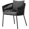 Venao Charcoal, Bronze, Thick Dark Grey Rope