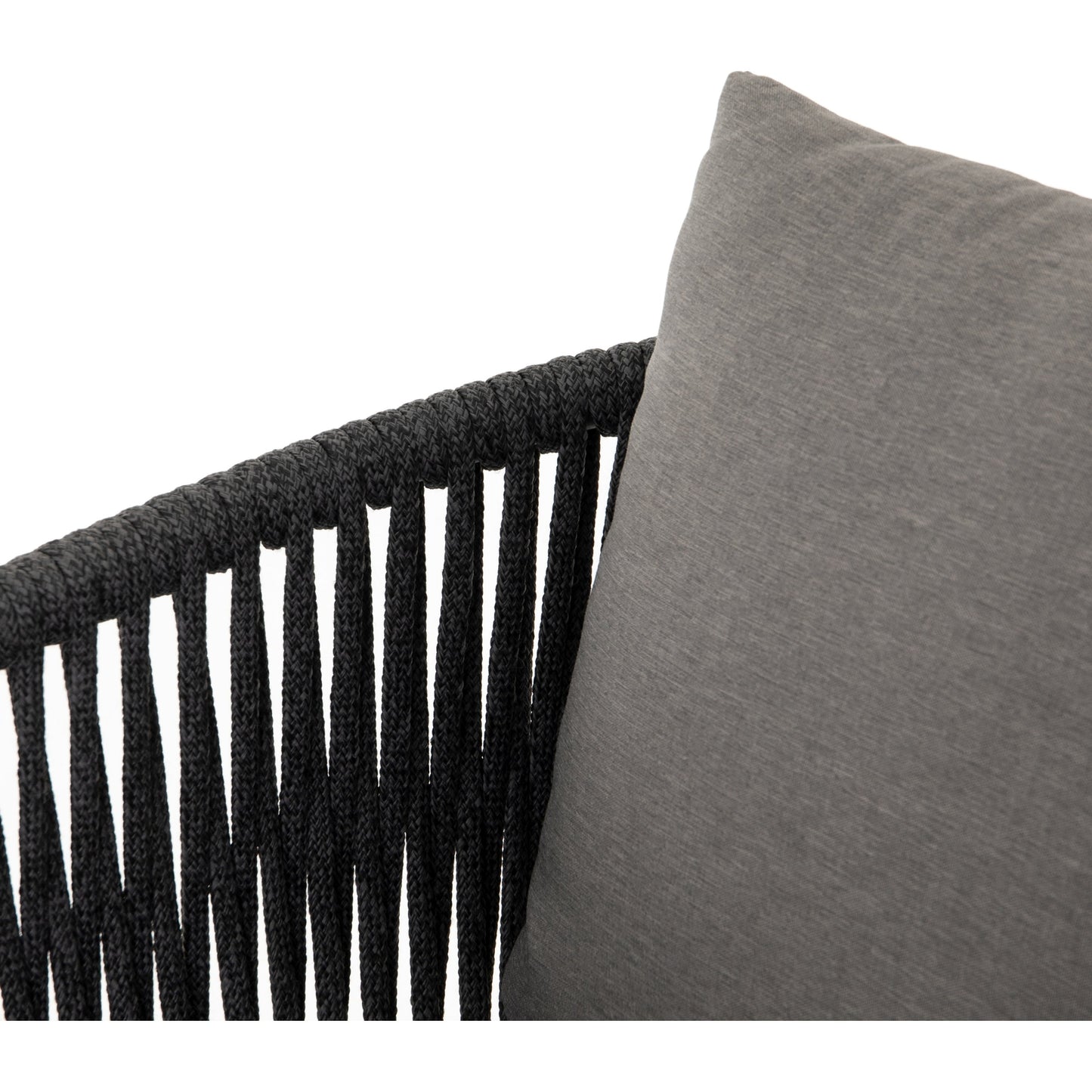 007 SI-1716417 | Additional Silo | Porto Outdoor Counter Stool by Four Hands in charcoal. Made from 100% olefin, aluminum, 100% polypropylene in a modern style.