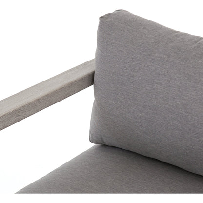 Sonoma Outdoor Chair by Four Hands. Made from 100% olefin, aluminum, 100% polypropylene in a coastal style.