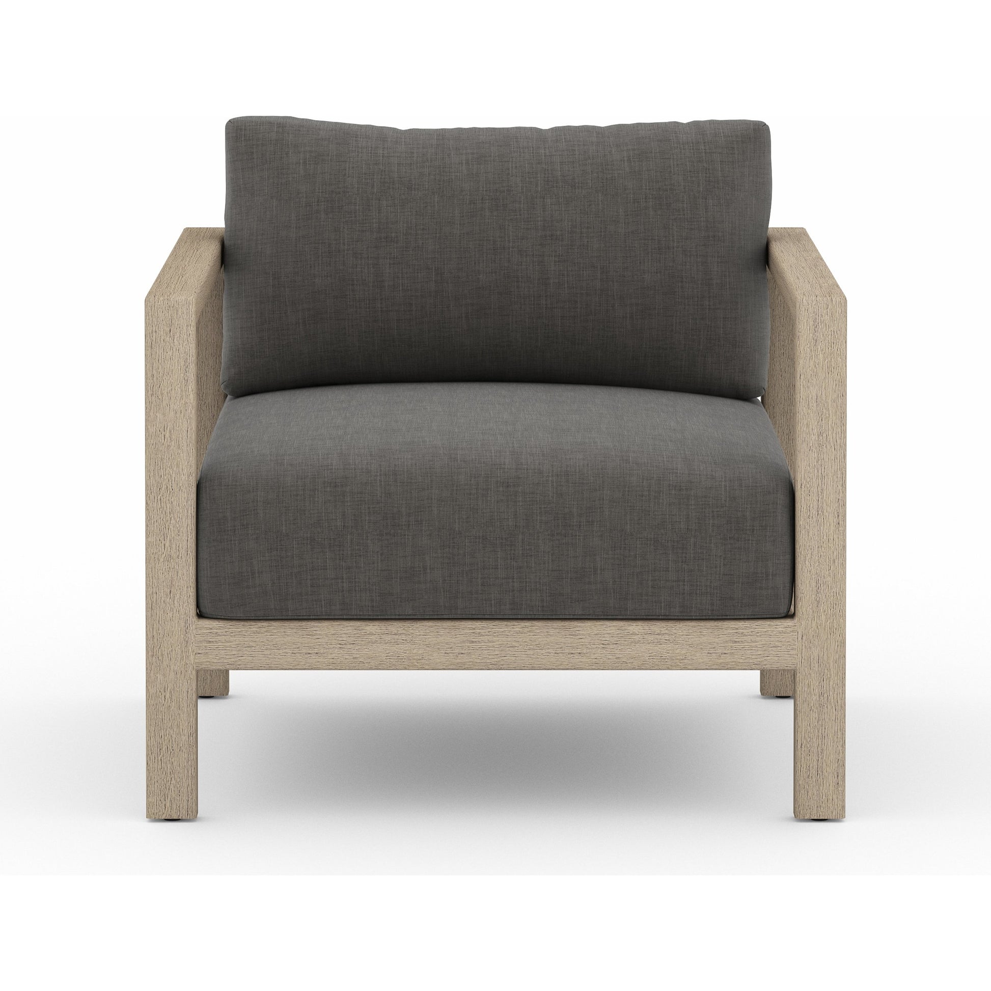 Sonoma Outdoor Chair by Four Hands. Made from 100% olefin, aluminum, 100% polypropylene in a coastal style.