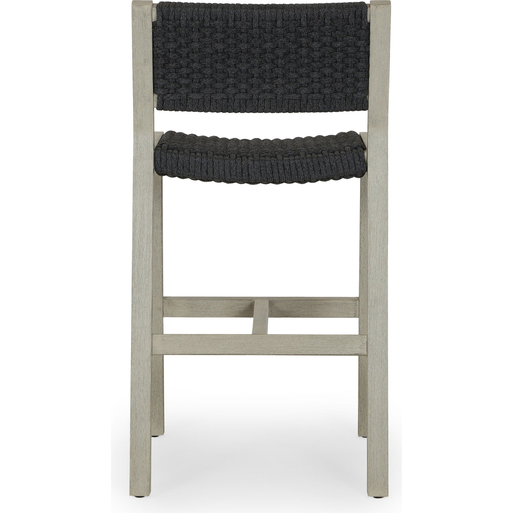 Delano Outdoor Counter Stool by Four Hands. Made from solid fsc®-certified teak, 100% polypropylene in a coastal style.