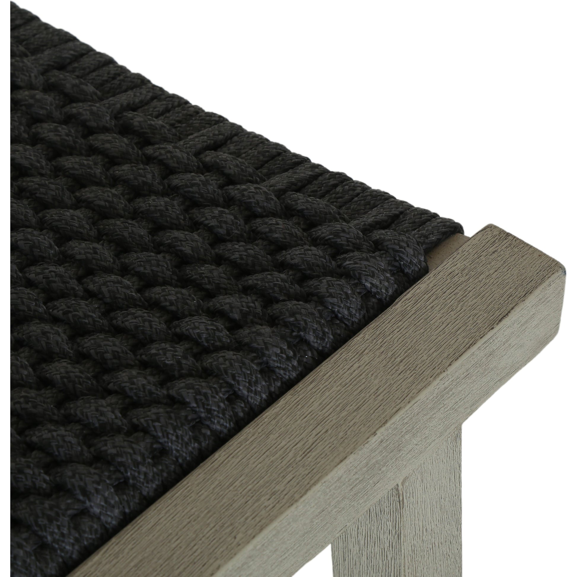 Delano Outdoor Counter Stool by Four Hands. Made from solid fsc®-certified teak, 100% polypropylene in a coastal style.