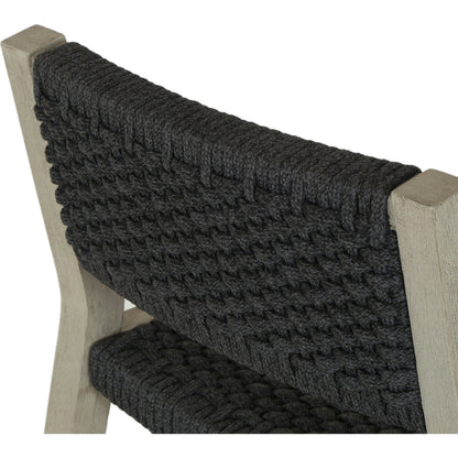 Delano Outdoor Counter Stool by Four Hands. Made from solid fsc®-certified teak, 100% polypropylene in a coastal style.