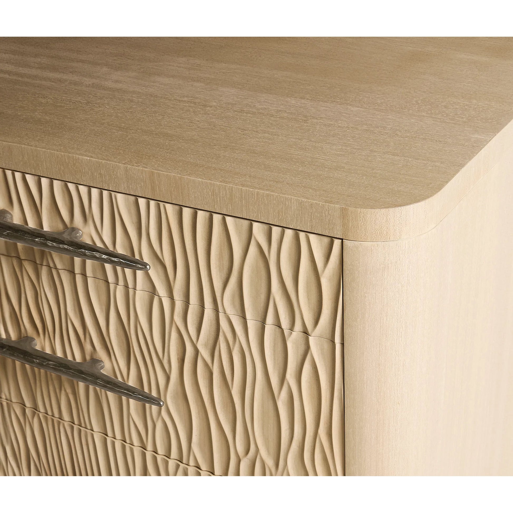 Water Clapotis Danish Cord Double Dresser by Jonathan Charles in beige. Made from unique in a transitional style.