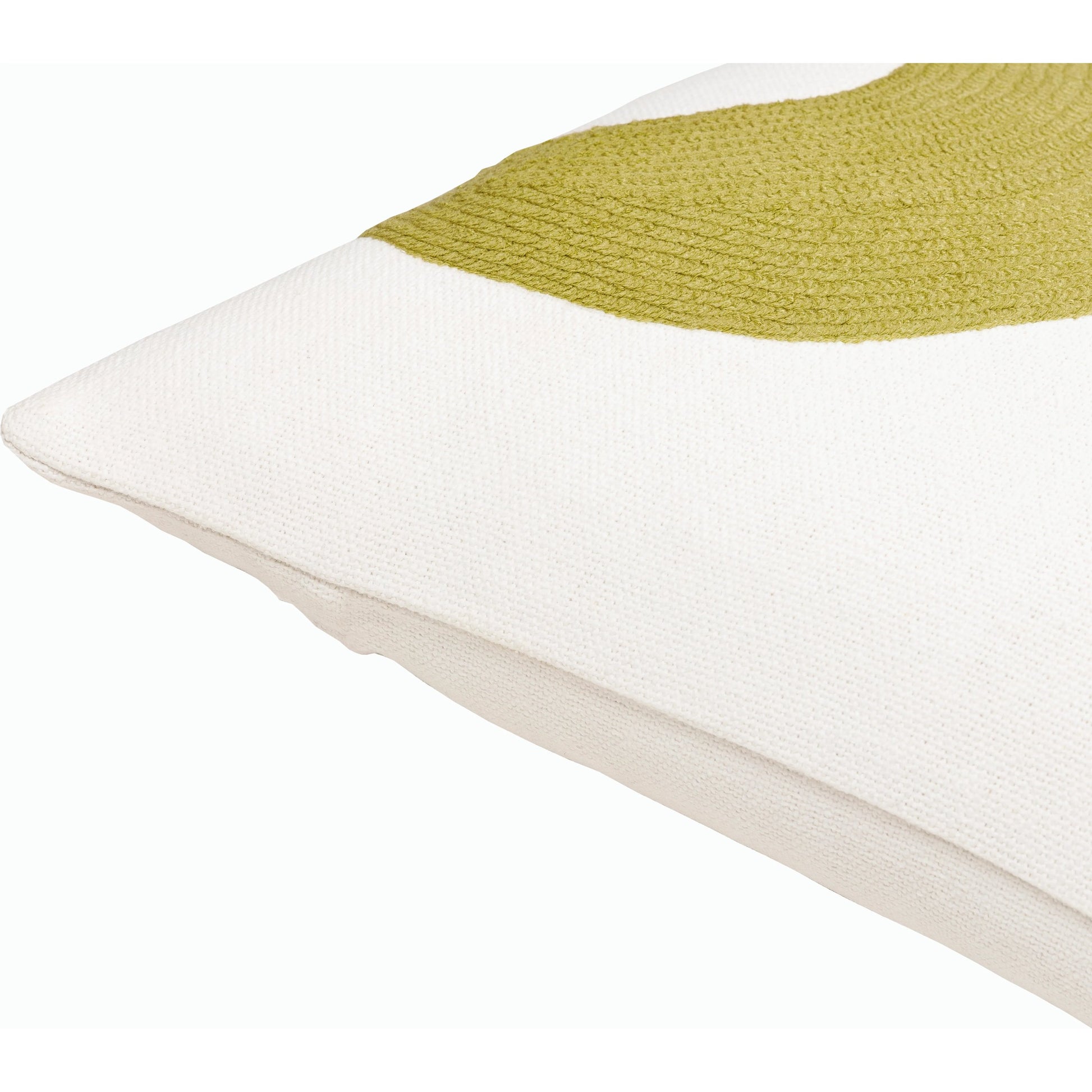 Jason Wu - 32149 by Surya in cream, black, grass green. Made from front: 100% cotton, back: 100% cotton in a modern style.