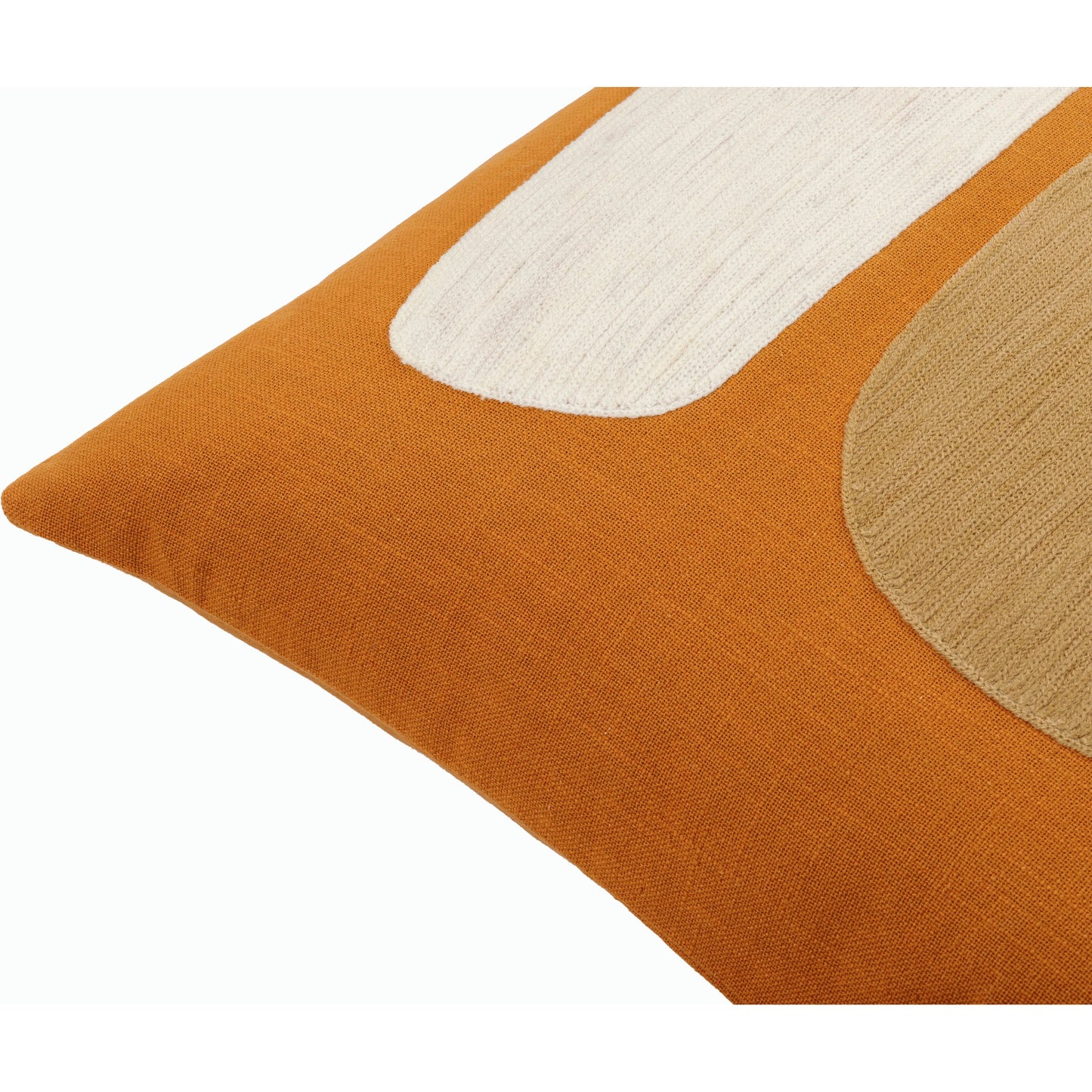 002 SI-2165661,SI-2165662,SI-2165663,SI-2165664,SI-2165665,SI-2165666 | Closeup | Jason Wu Accent Pillow - 537136 by Surya in camel, brown, off-white. Made from cotton in a modern style.