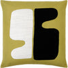 Olive, Off-White, Black / Down Feather / 18" x 18"