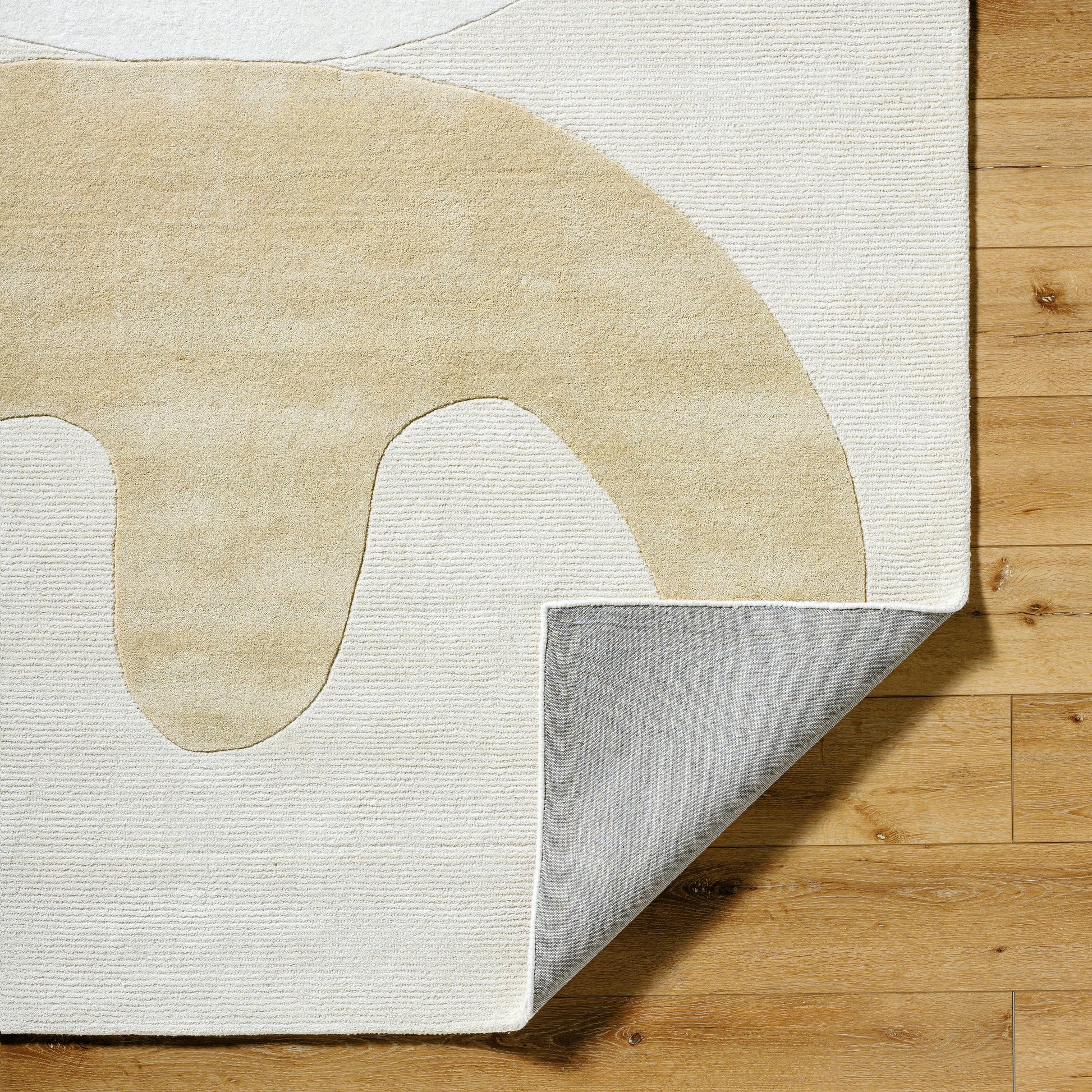 Jason Wu Rug - 34045 by Surya in pearl, khaki, ash. Made from wool in a unique style.