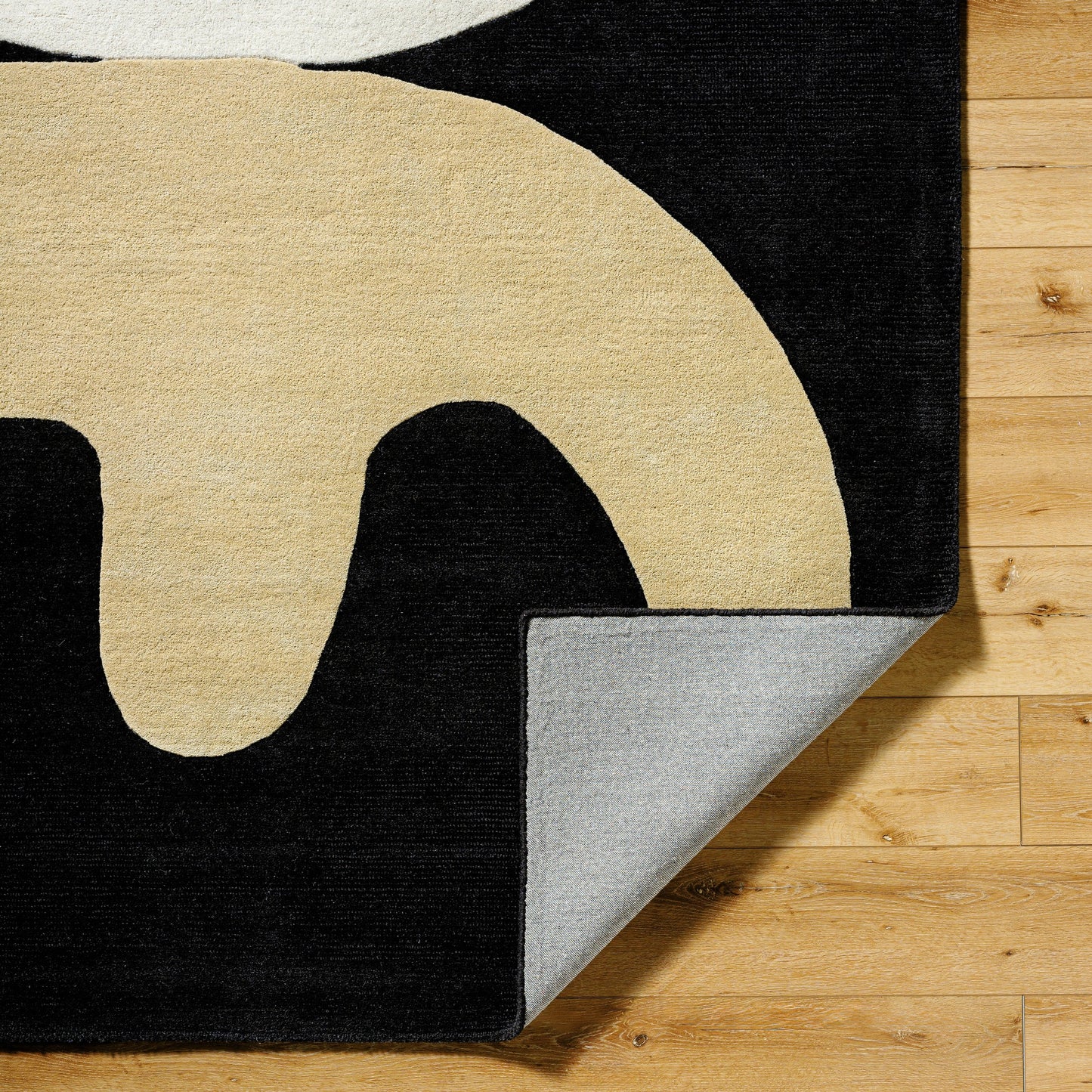 003 SI-2163181,SI-2163182,SI-2163183,SI-2163184 | Closeup | Jason Wu Rug - 36255 by Surya in black, natural, camel. Made from wool in a unique style.