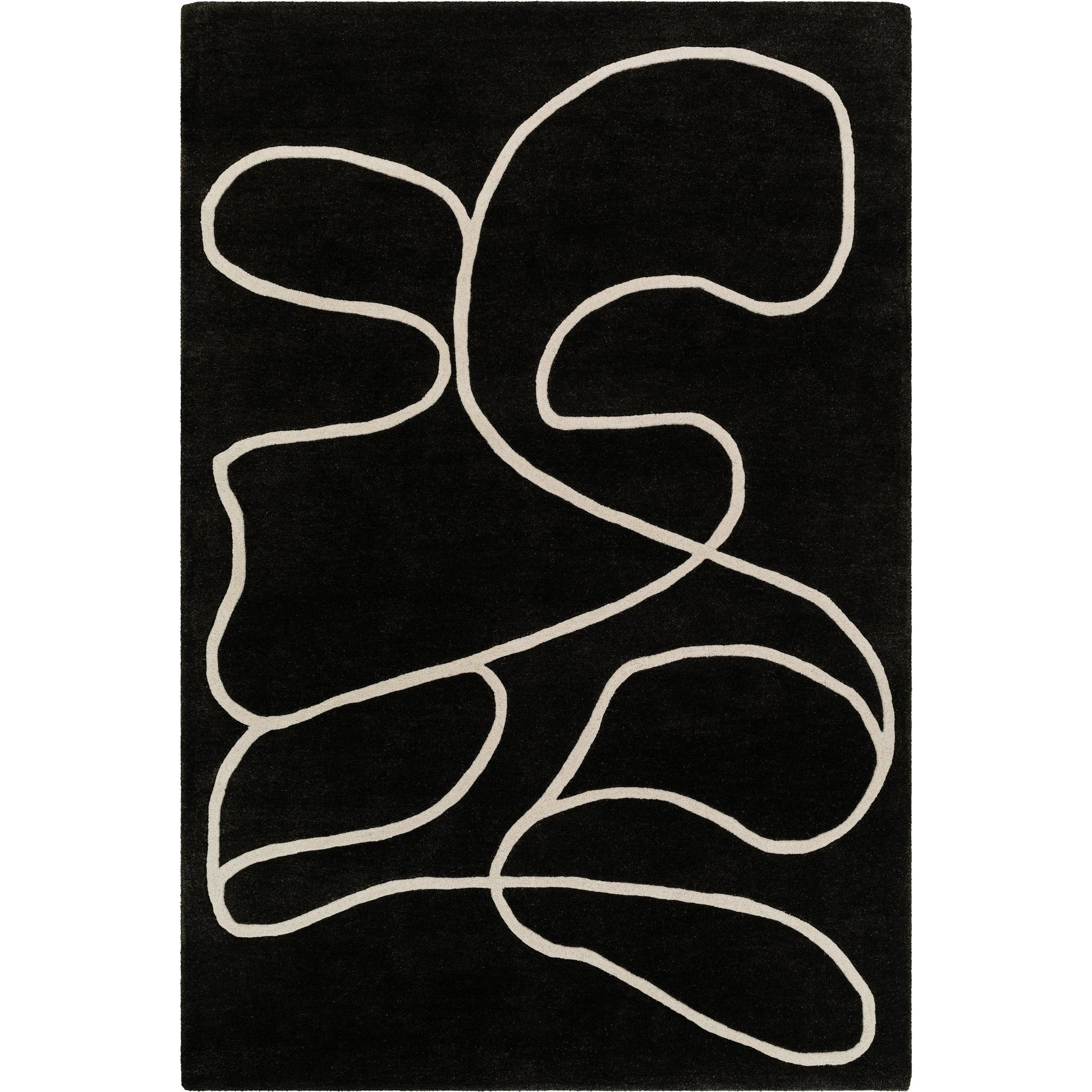 Jason Wu Rug - 17844 by Surya in charcoal, ivory. Made from wool in a unique style.