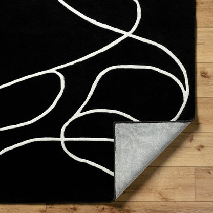 Jason Wu Rug - 17844 by Surya in charcoal, ivory. Made from wool in a unique style.