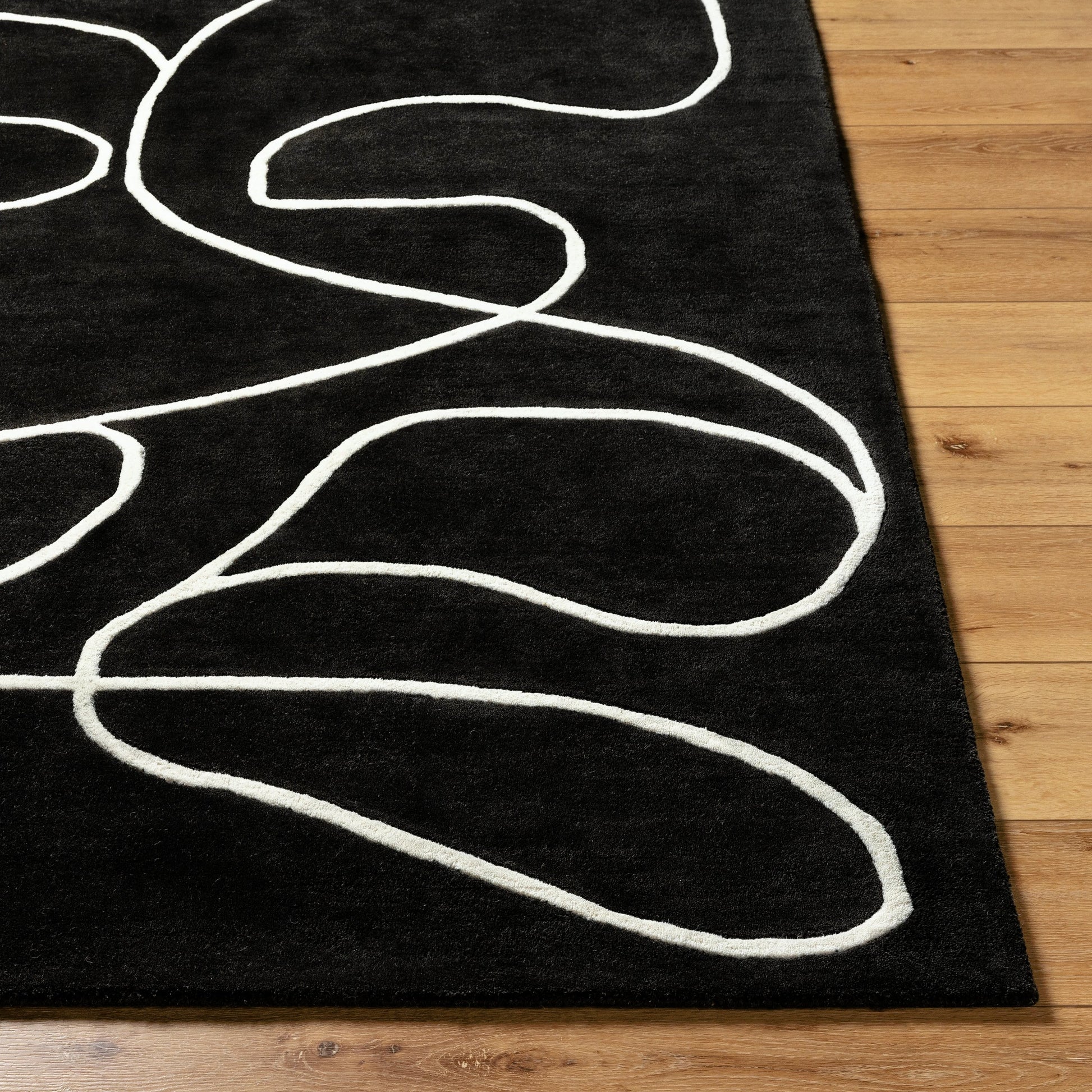 Jason Wu Rug - 17844 by Surya in charcoal, ivory. Made from wool in a unique style.