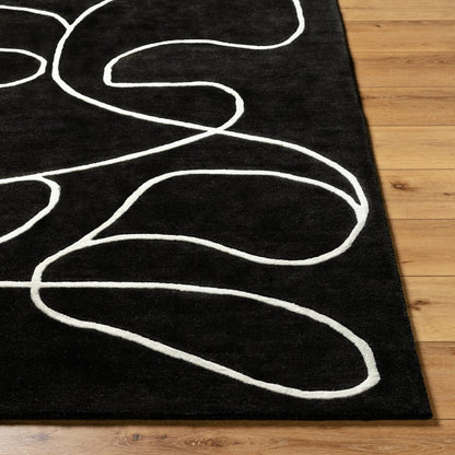 Jason Wu Rug - 17844 by Surya in charcoal, ivory. Made from wool in a unique style.