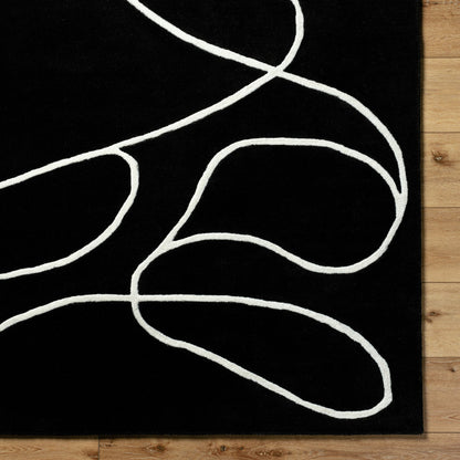 Jason Wu Rug - 17844 by Surya in charcoal, ivory. Made from wool in a unique style.