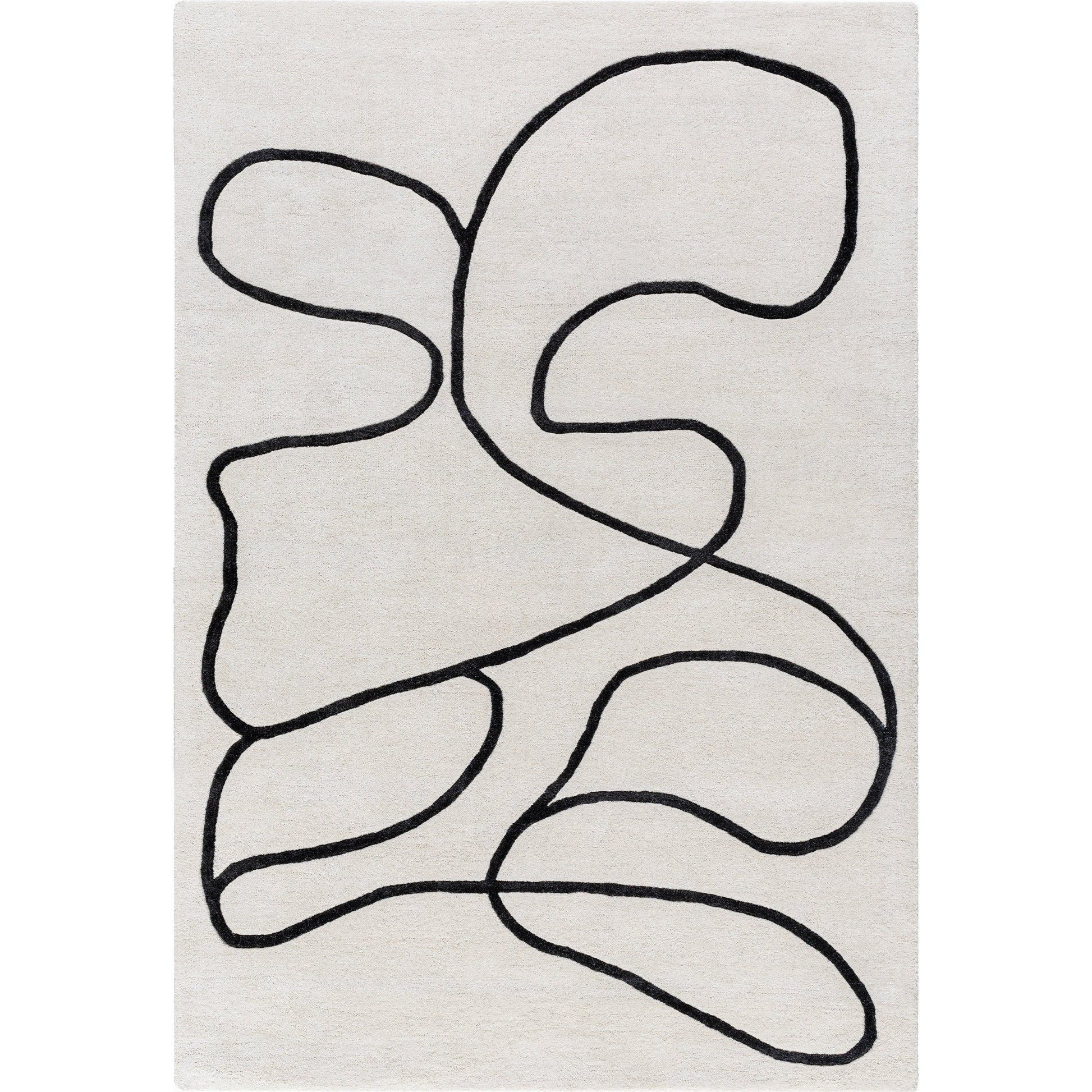 Jason Wu Rug - 17844 by Surya in charcoal, ivory. Made from wool in a unique style.