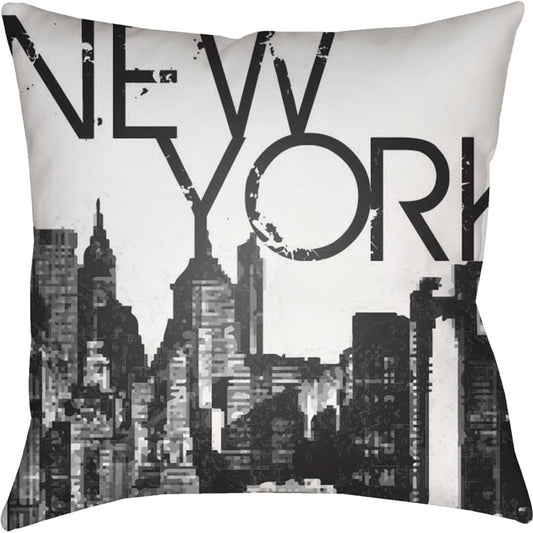 Jetset Pillow - 9275 by Surya. Made from front: 100% polyester, back: 100% polyester in a modern style.