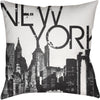 Medium Gray, Black, White, Light Gray / 18" x 18"