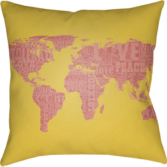 Jetset Pillow - 9275 by Surya. Made from front: 100% polyester, back: 100% polyester in a modern style.