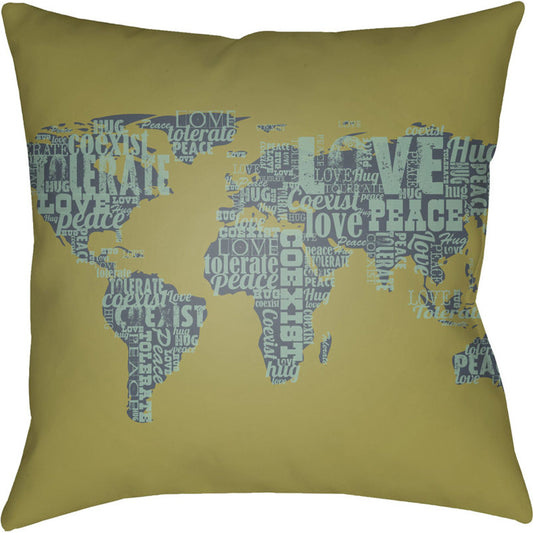 Jetset Pillow - 9275 by Surya. Made from front: 100% polyester, back: 100% polyester in a modern style.