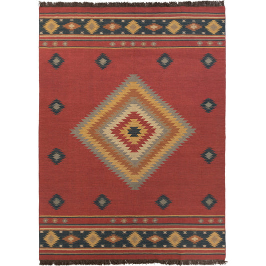 Jewel Tone Rug - 86 by Livabliss in red clay multi. Made from 100% wool in a unique style.
