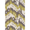 Ivory, Dark Brown, Light Olive / 3'6" x 5'6"