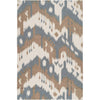 Light Beige, Medium Brown, Medium Gray / 2' x 3'